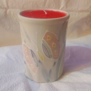 Handcrafted strawberry mimosa candle by Colorful Creations